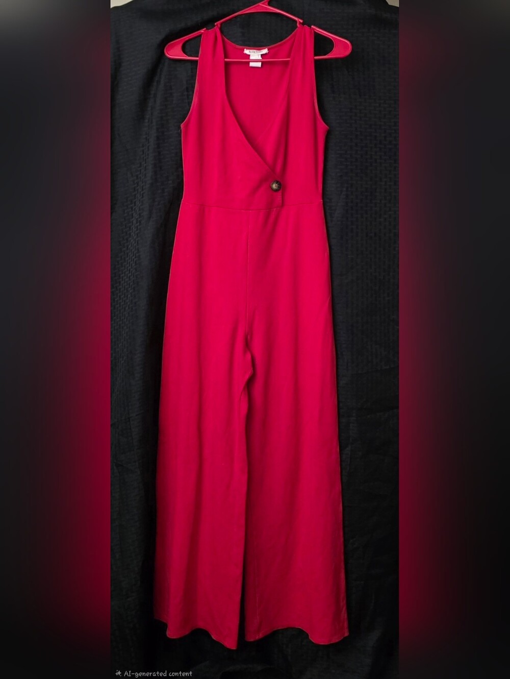 Retro Rolla Coster Red Jumpsuit Size L Very Good Condition